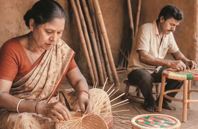 بانس سے بننے والی اشیا اور ان کا فنی اظہار